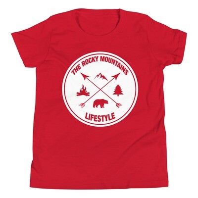 The Rocky Mountain Lifestyle - Youth T-Shirt (Multi Colors) Canadian American Rockies