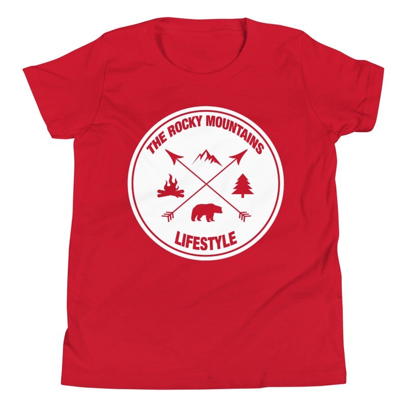 The Rocky Mountain Lifestyle - Youth T-Shirt (Multi Colors) Canadian American Rockies