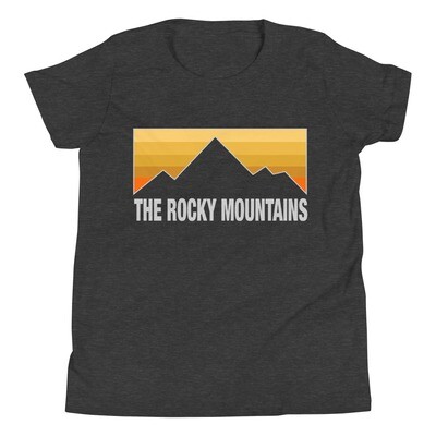 The Rocky Mountains  - Youth T-Shirt (Multi Colors) Canadian American Rockies