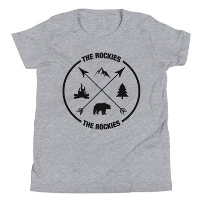 The Rockies - Youth T-Shirt (Multi Colors) Canadian American Rocky Mountains