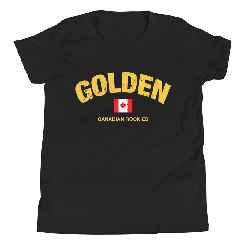 Golden British Columbia Canada - Youth T-Shirt (Multi Colors) Canadian Rockies The Rocky Mountains