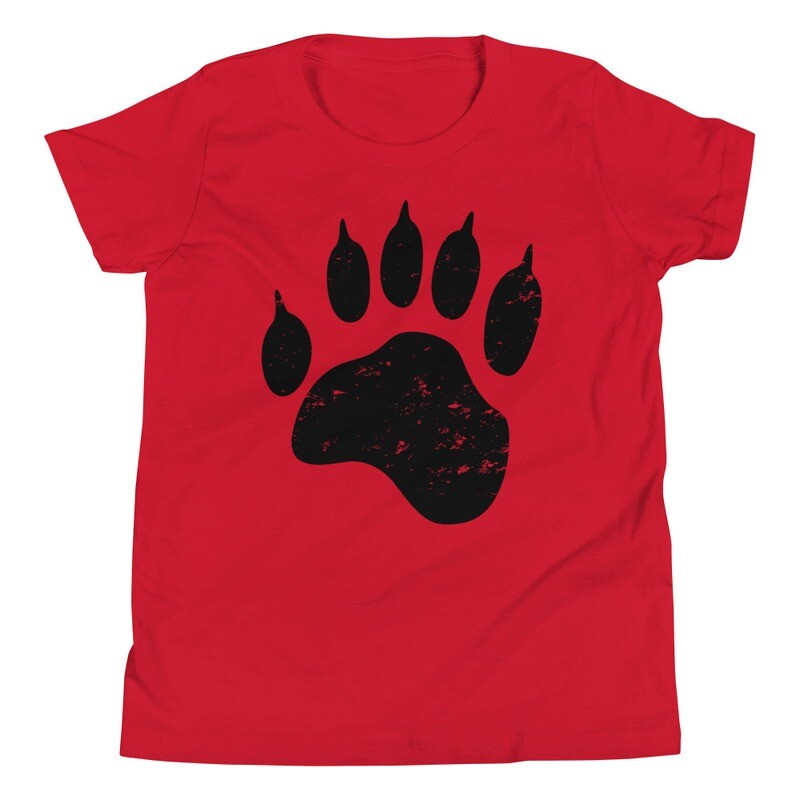 Bear Paw - Youth T-Shirt (Multi Colors) The Rockies, Canadian American Rocky Mountains