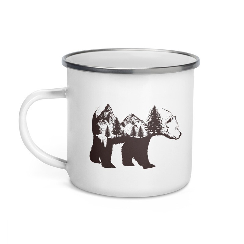 Bear Landscape - Enamel Mug