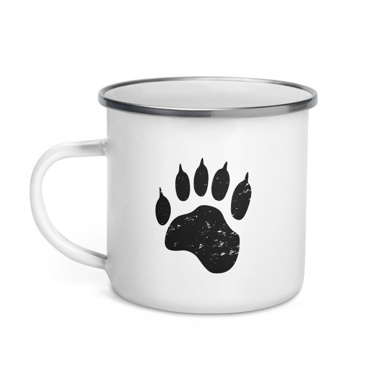 Bear Paw - Enamel Mug