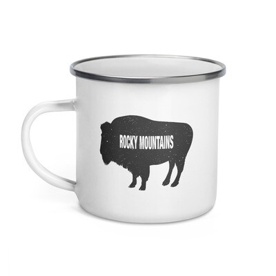 Rocky Mountain Bison - Enamel Mug