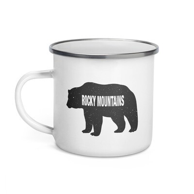 Rocky Mountain Bear - Enamel Mug