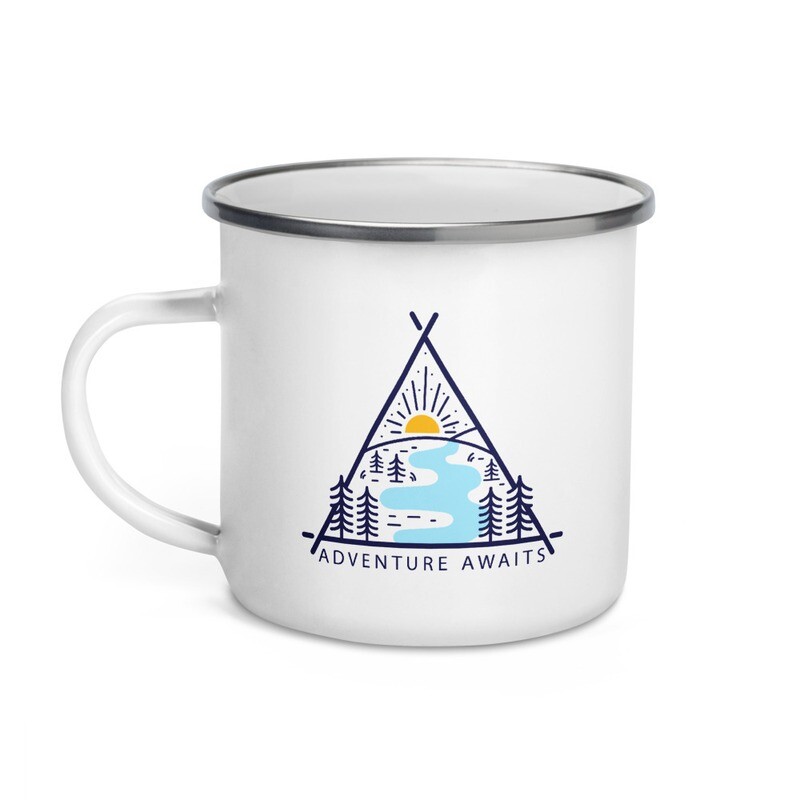 Adventure Awaits - Enamel Mug