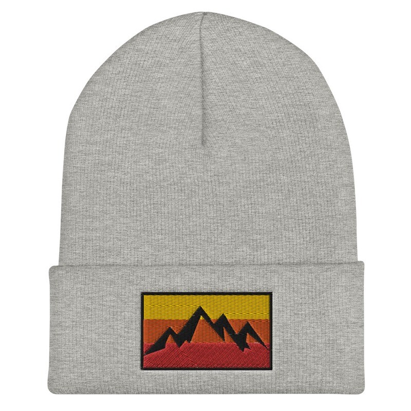 Mountain Sunset - Cuffed Beanie (Multi Colors)