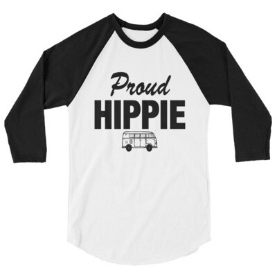 Proud Hippie - 3/4 sleeve raglan shirt (Multi Colors)