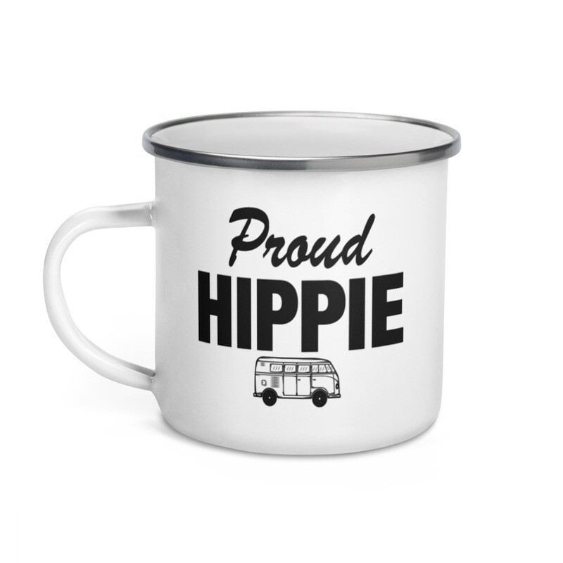 Proud Hippie - Enamel Mug