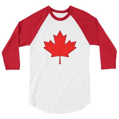 Maple Leaf - 3/4 sleeve raglan shirt (multi colors)