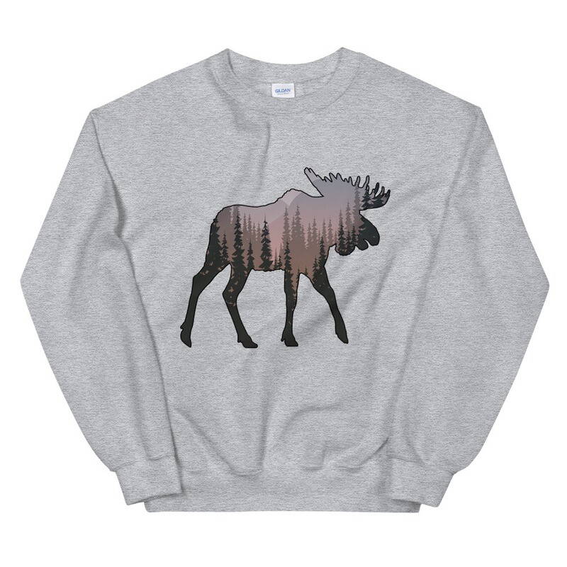 Moose Landscape - Sweatshirt (Multi Colors)