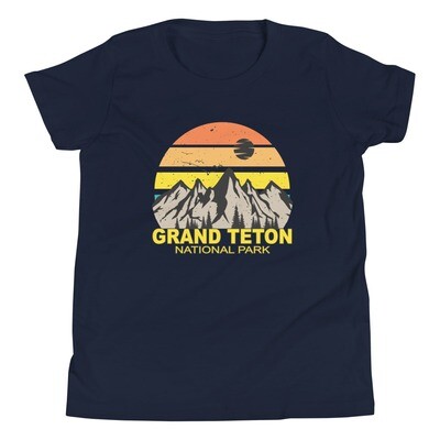 Grand Teton National Park - Youth T-Shirt (multi colors)