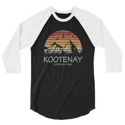 Kootenay National Park - 3/4 sleeve raglan shirt (multi colors)