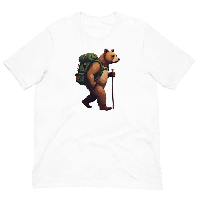 Hiking Bear - t-shirt (multi colors)
