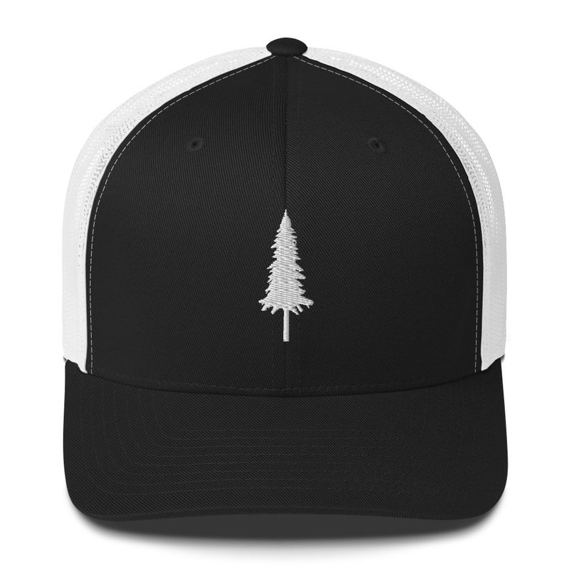 Embroidered Pine Tree - Trucker Cap (multi colors)