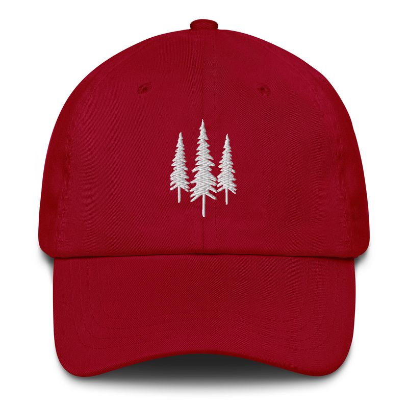Embroidered Pine tree - Dad hat (multi colors)