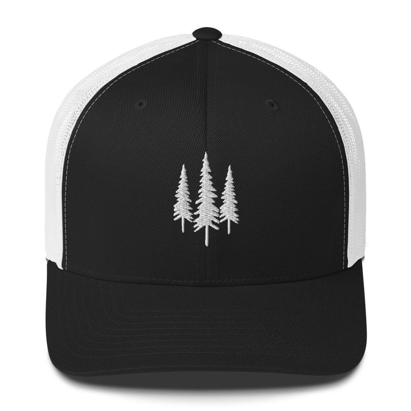 Embroidered Pine tree - Trucker Cap (multi colors)