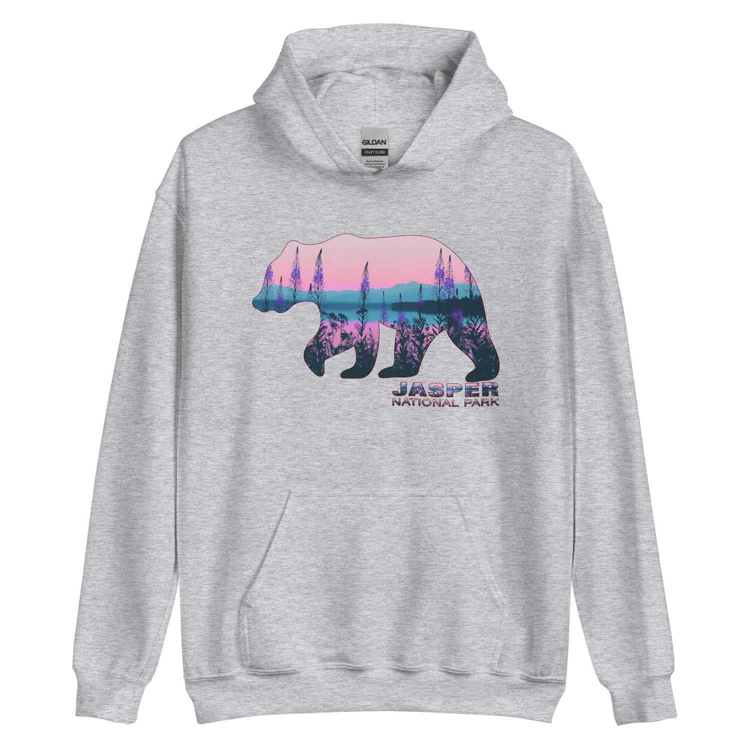 Jasper National Park Fireweed Bear - Hoodie (multi colors)