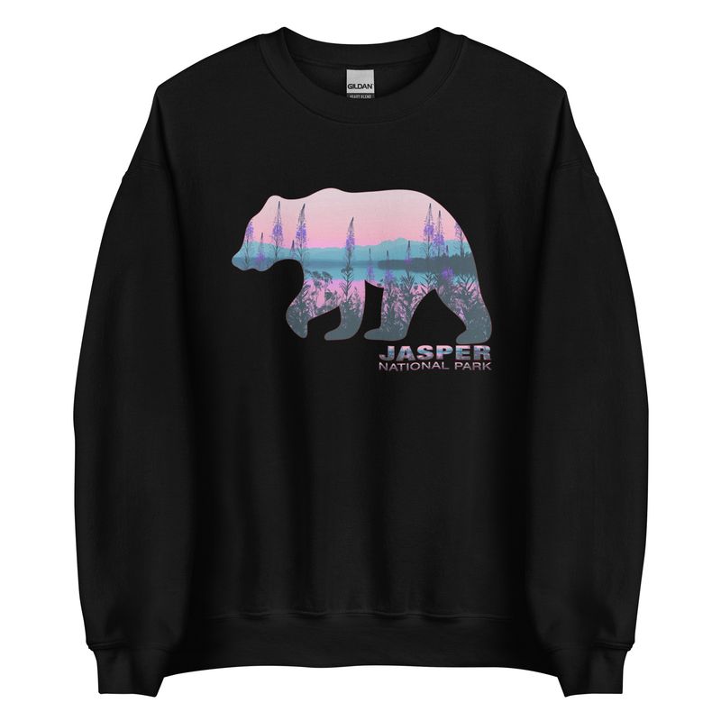 Jasper National Park Fireweed Bear - Sweatshirt (multi colors)