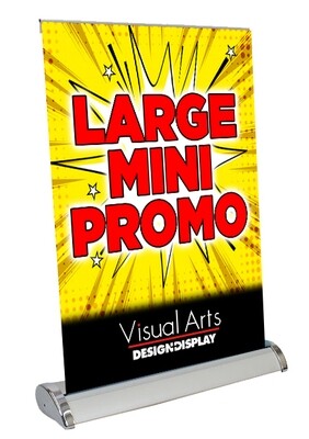 Retractable Banner Stand Large Mini Promo 12"