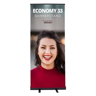 Retractable Banner Stand Economy 33 inch