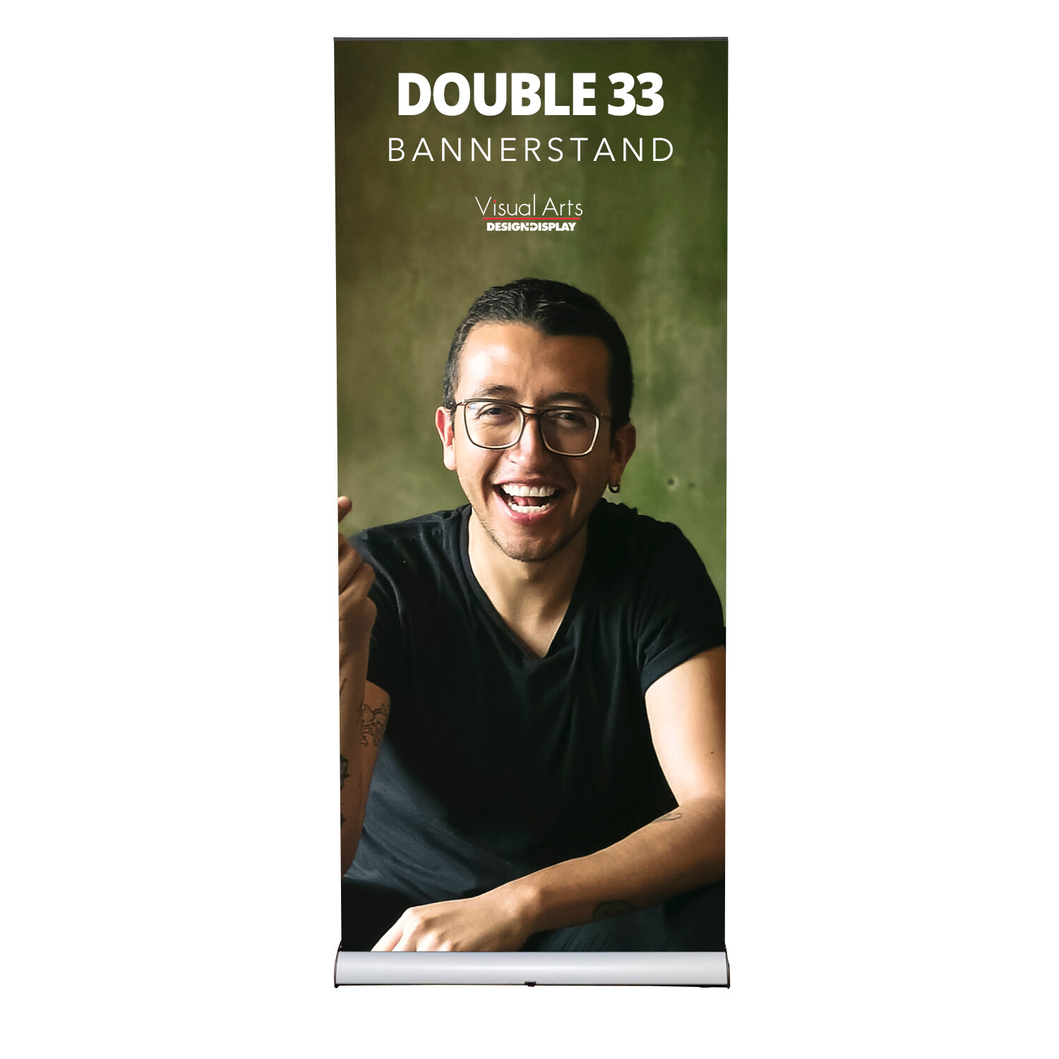 Retractable Banner Stand Double Sided 33 inch