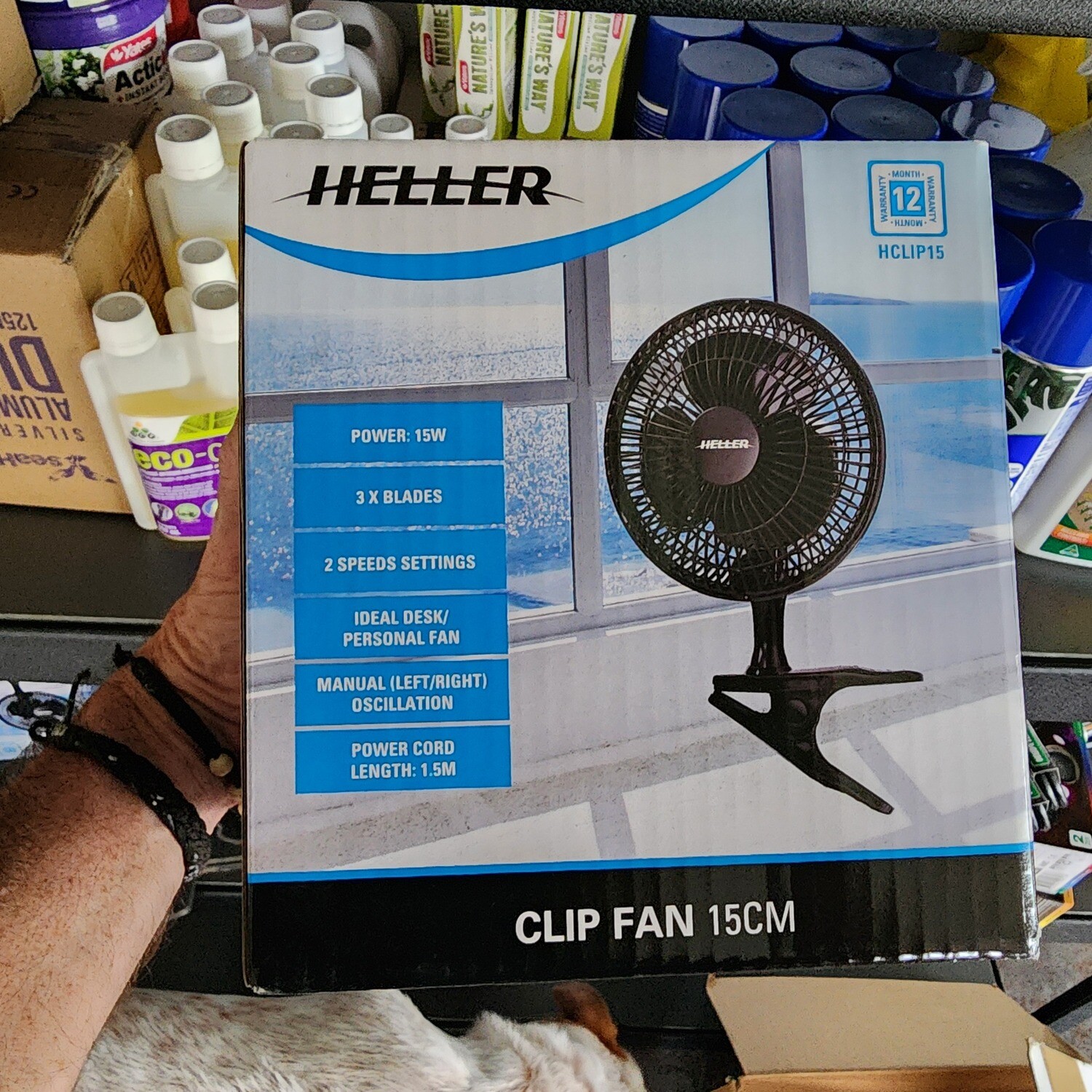Heller Clip Fan 15cm