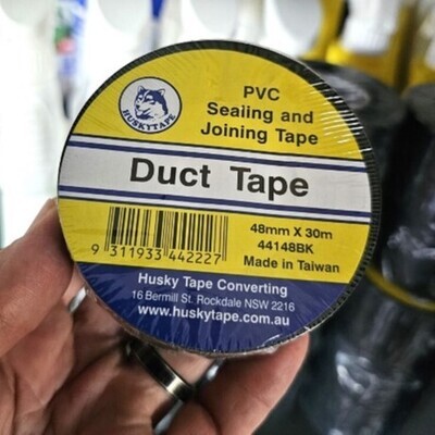 Husky Tape Duct Tape - Black 30m Husky Tape Duct Tape - Black 30m