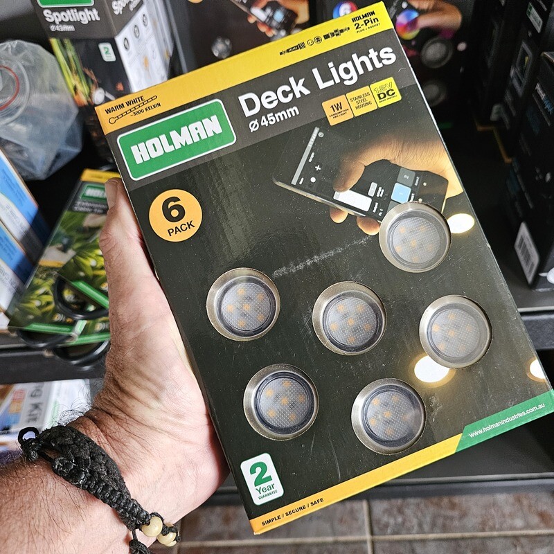 Holman 45mm Warm White Deck Lights