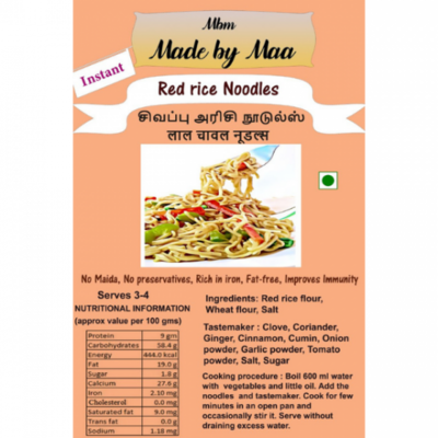 Red Rice Noodles | Sivapu Arisi Noodles | Lal Chaval Noodles - 175g