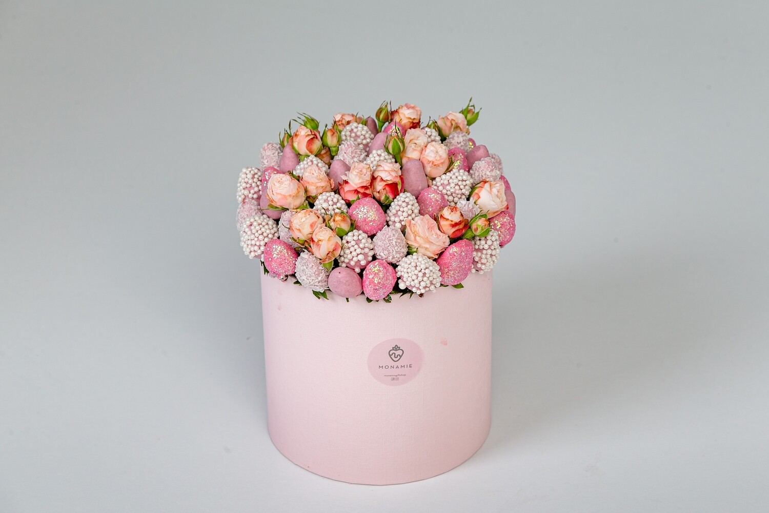 ვარდისფერი თაიგული ყვავილებით მინი | Pink Bouquet with Flowers Mini