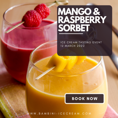 Mango & Raspberry Sorbet 1L