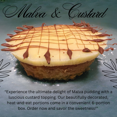 Malva & Custard Pudding