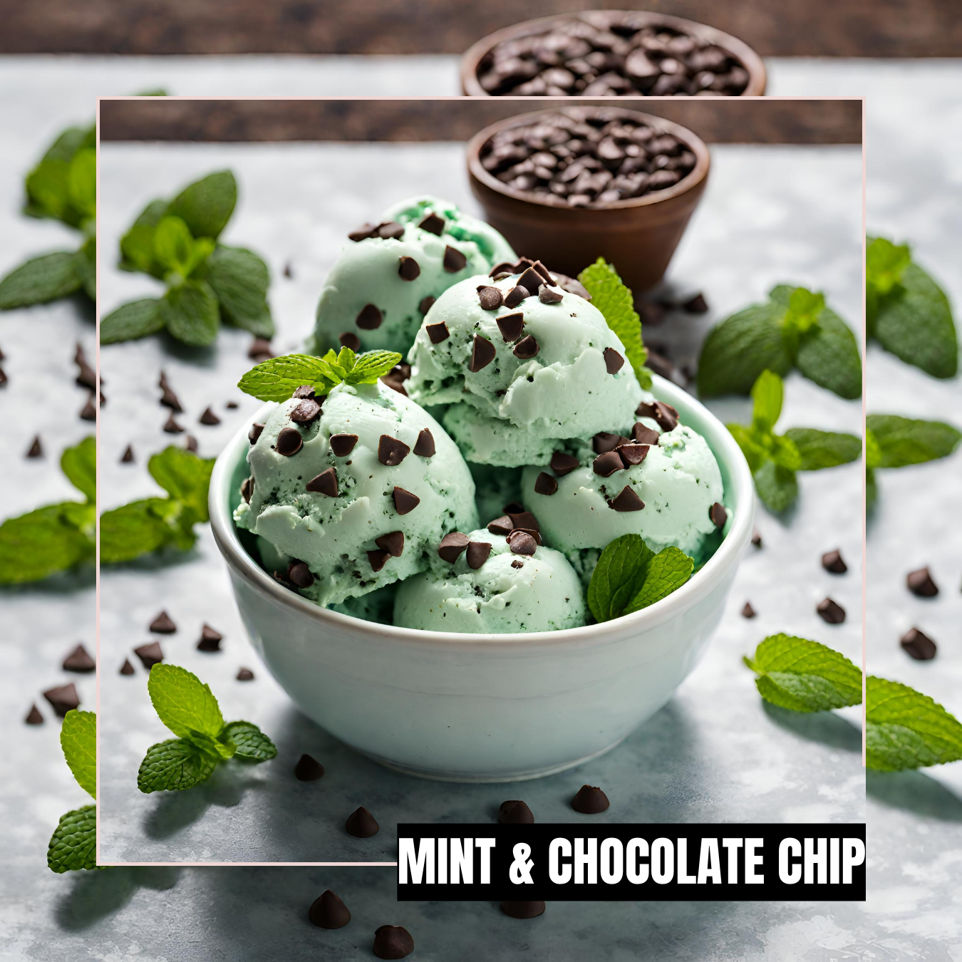 Mint &amp; Chocolate Chip Ice Cream *5 Litres