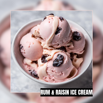 Rum &amp; Raisin Gelato * 2 Litre