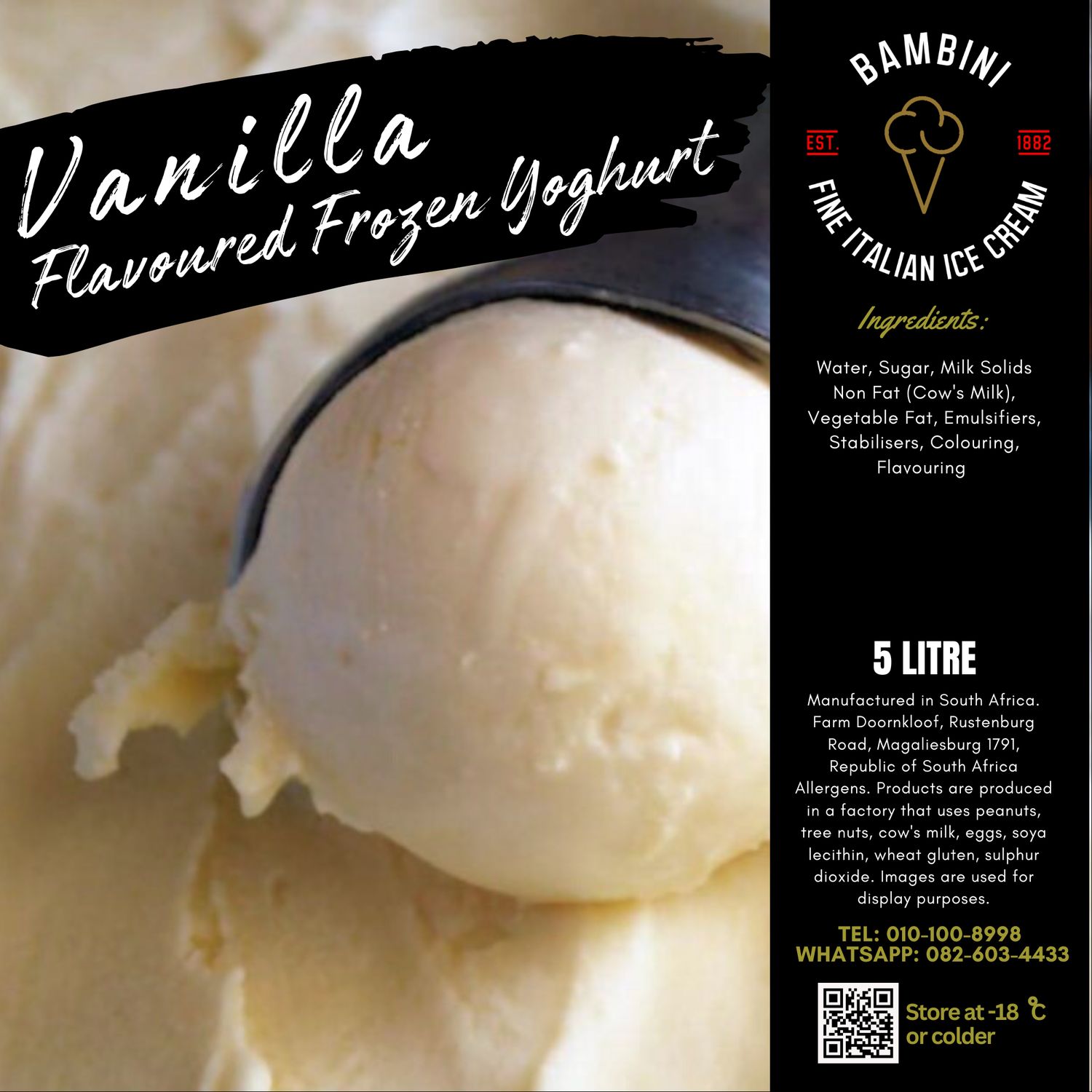 Frozen Yoghurts - 5L