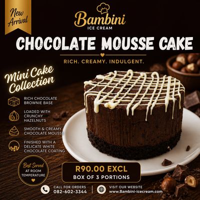 Chocolate Mousse Brownie Cake