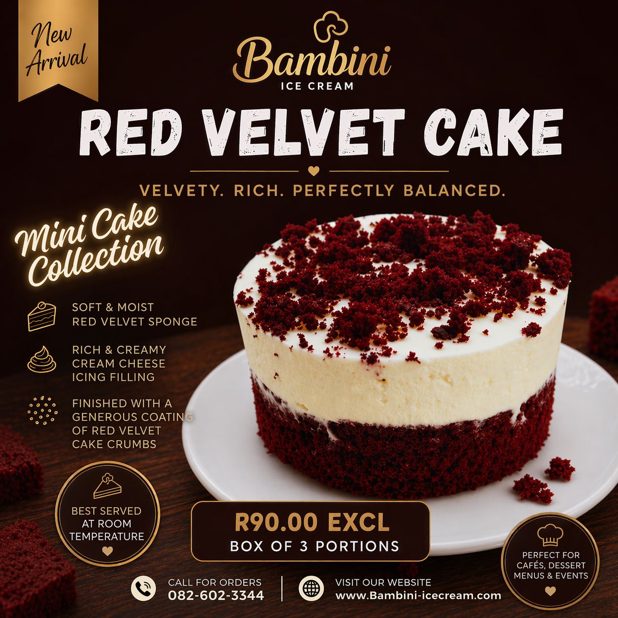 Red Velvet Cake *Box Of 3