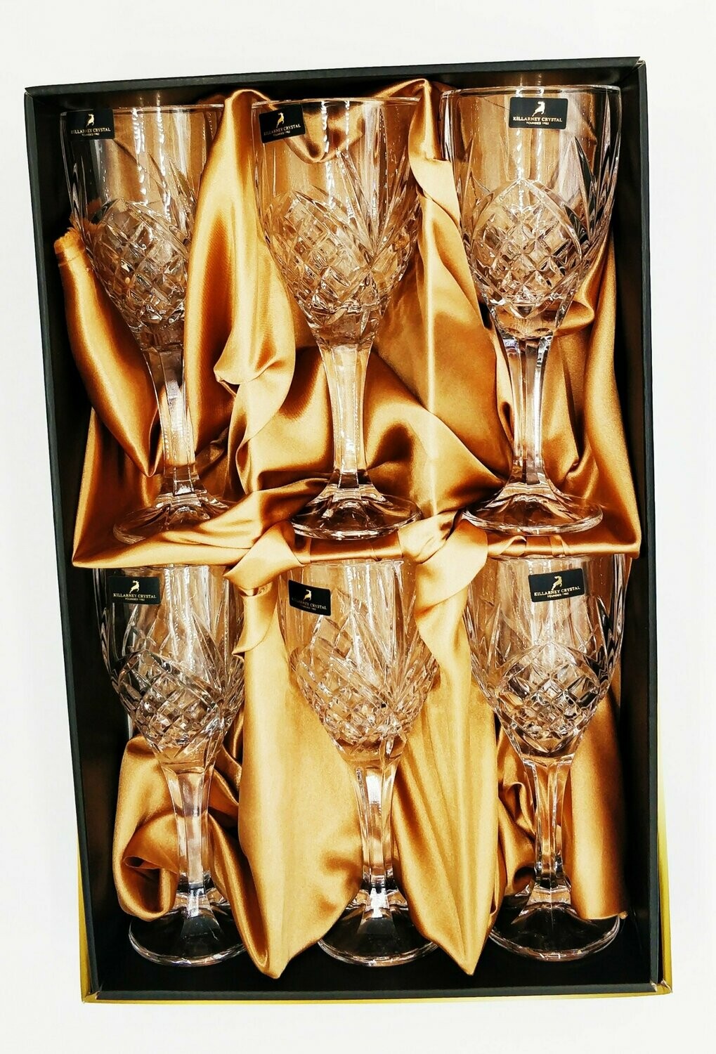 Killarney Crystal Trinity Wine Glasses