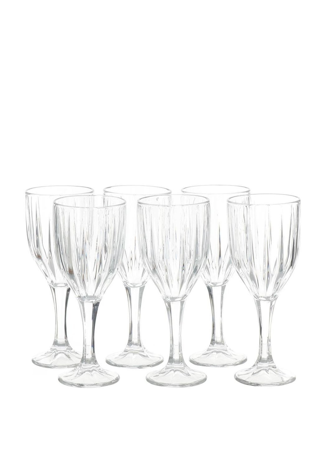 Killarney Crystal Ireland Set of 6 Beaufort Wine Glasses