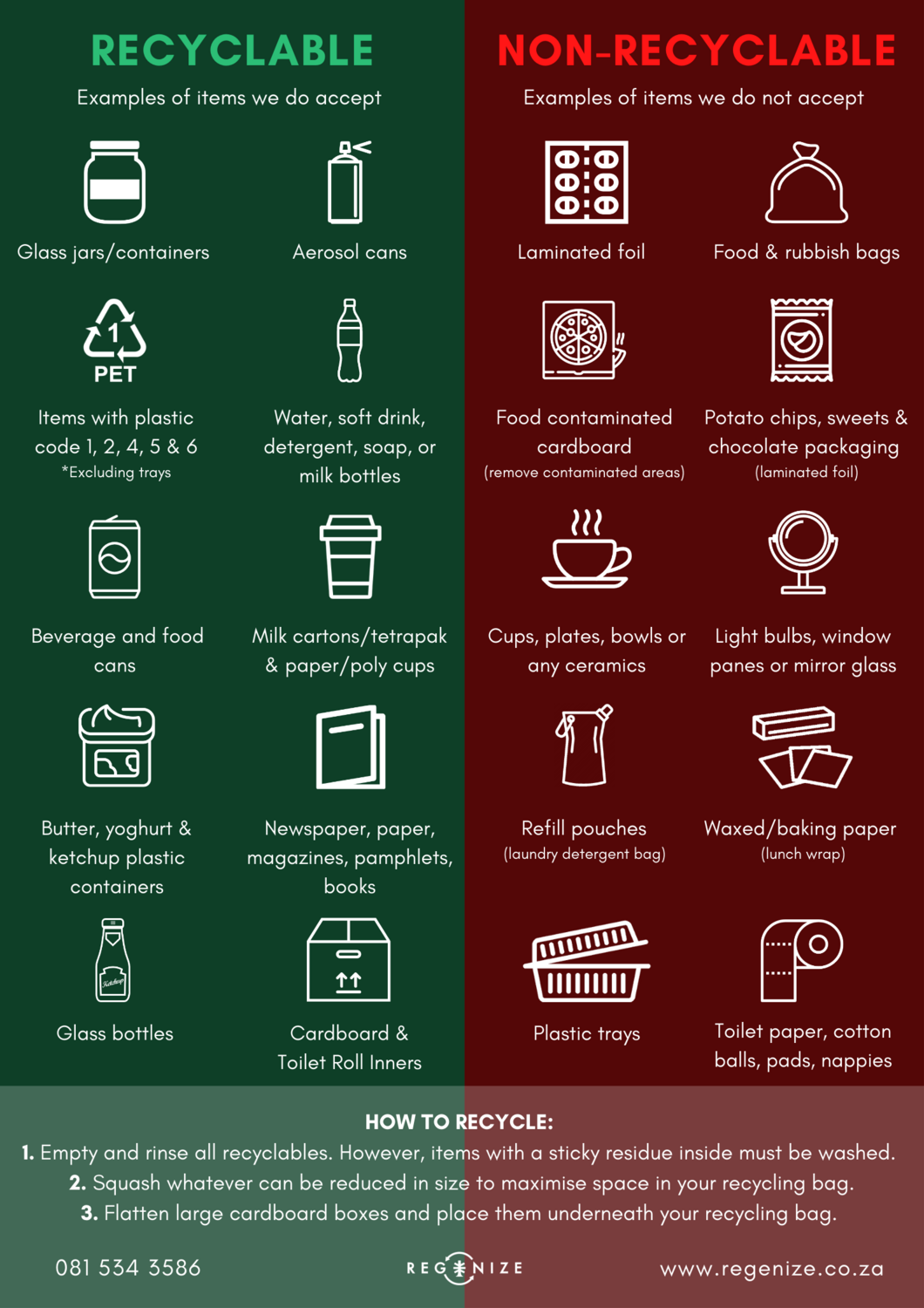 Recycling Items Fridge