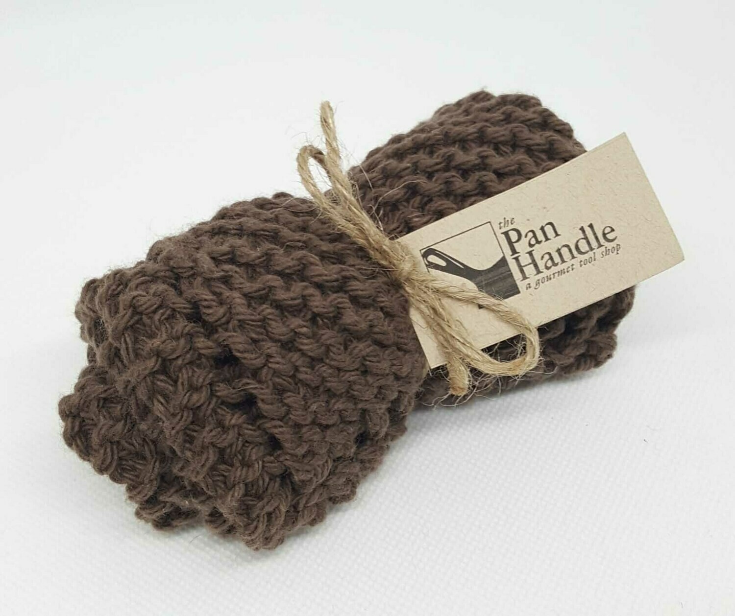 Brown Hand Knit Dish Cloth