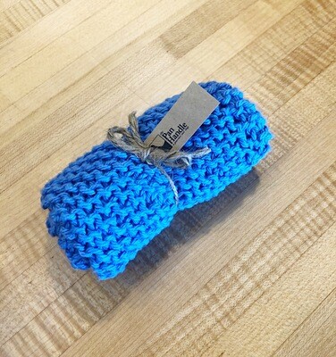 Blueberry Hand Knit Dish Cloth
