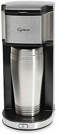 Capresso® On-the-Go™ Personal Coffee Maker with Insulated Travel Mug