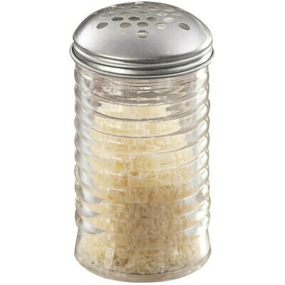 12 oz. Beehive Glass Cheese & Spice Shaker with Stainless Steel Lid