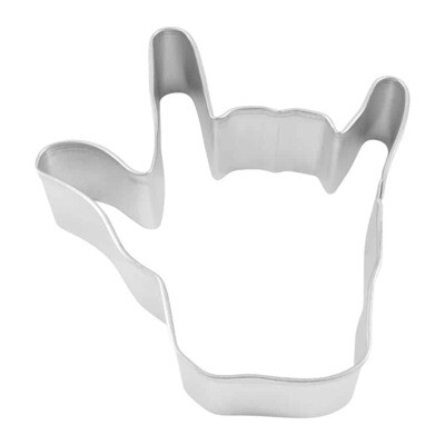 "I Love You" Hand Cookie Cutter 3.75"