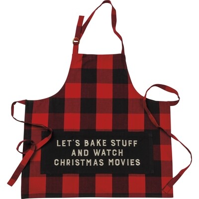 "Let's Bake Stuff & Watch Christmas Movies" Kitchen Apron
