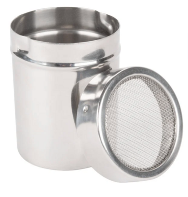 Ateco® 4 oz. Stainless Steel Mesh Shaker with Lid