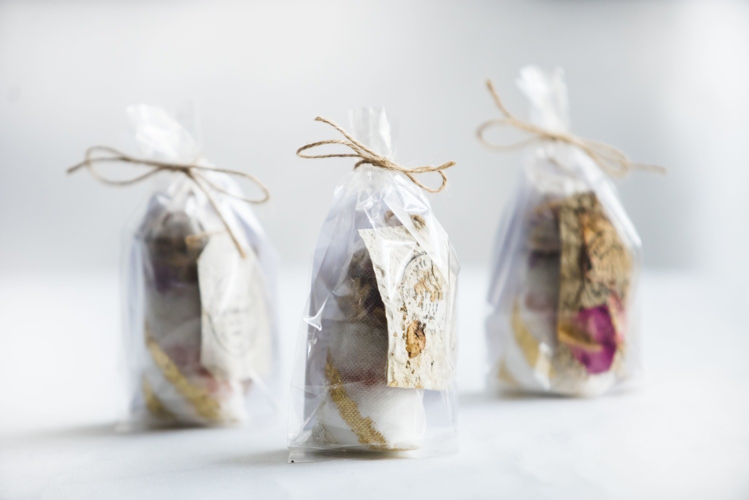 Set of 3 Brimstone Bath Tub Teas